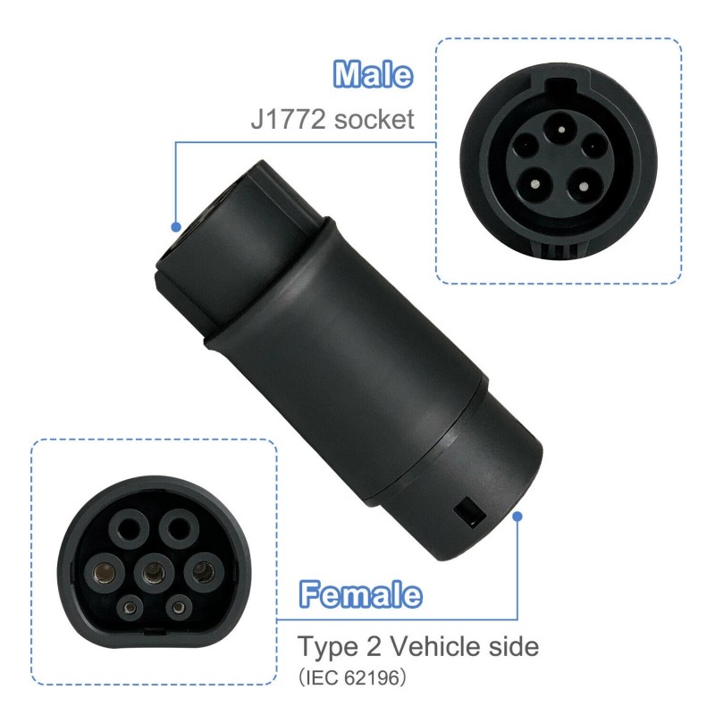  View larger image      Share GB/T to Type 2 Adapter 16A to 32AElectric Vehicle Charging Adapter 