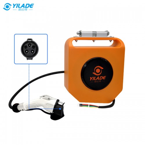 1 Phase Type 1 Retractable Charging Cable 16A to 32A  Wallbox Car Charging Cable Portable EV Charging Cable Reel