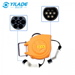 Type2 7kw 11kw 22kw  EV fast Charging Cars  16A 32A  Charger automatic retractable Cable Reel  for electric vehicles