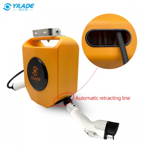 Type 2 to Type 1 Charging Cable 250V  Retractable Car Charging Cable Reel