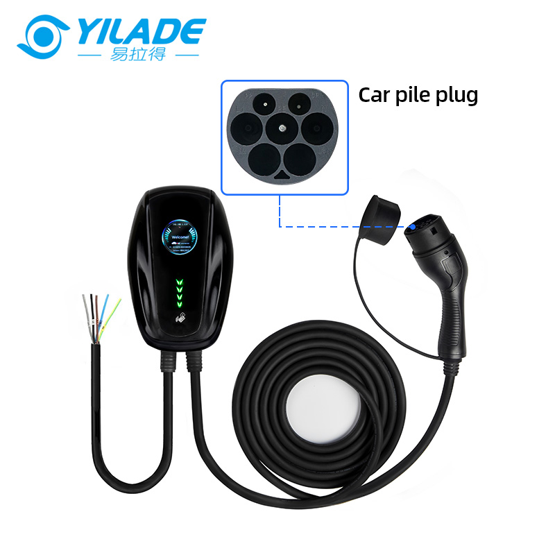 Type 2 32A 7KW  Ev Charging wallbox Ev Charging station  with APP Control WIFY Card  Four colors for your choose